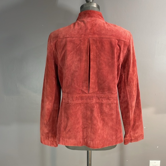 Classic Nygard suede leather jacket size medium lovely earthy rose shade - Picture 4 of 17